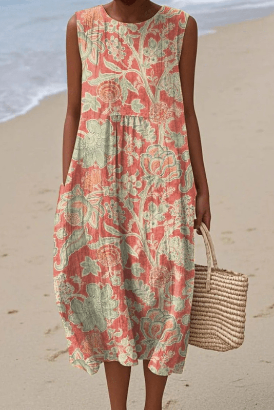 The Coral Vine – Sleeveless Dress