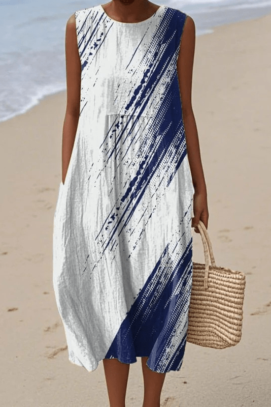 The Ocean Stroke – Sleeveless Dress