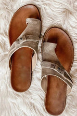 Marisa - Vintage Cross-Strap Comfort Sandals
