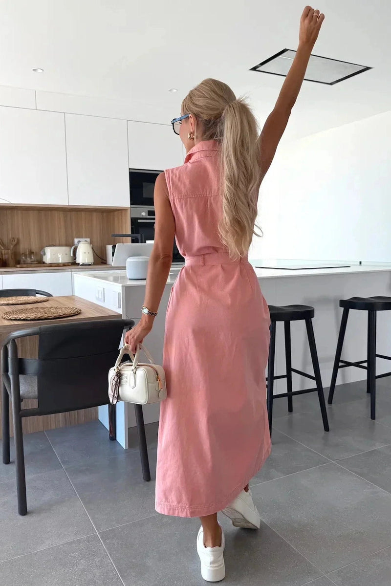 Isabelle - Maxi Denim Dress