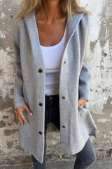 Mich - Buttoned Hooded Jacket