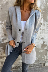 Mich - Buttoned Hooded Jacket