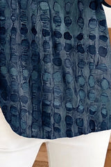 Talia - Textured Print Relaxed Shirt