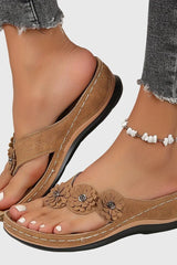 Marisol - Floral Comfort Thong Sandals