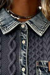 Darian – Knit Denim Fusion Shirt
