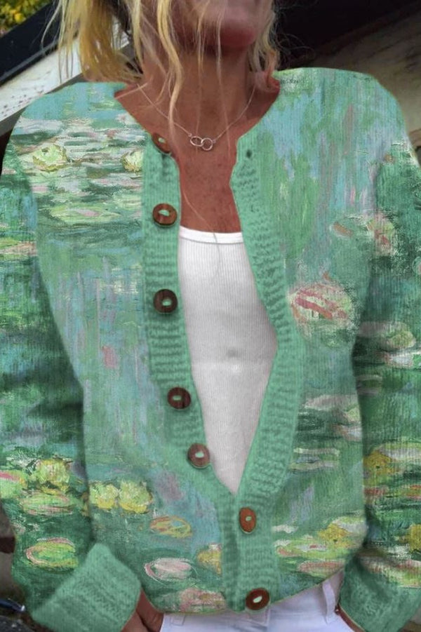 Anwen - Green Cardigan