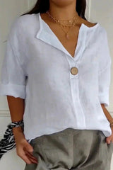 Zamma - Relaxed V-Neck Top