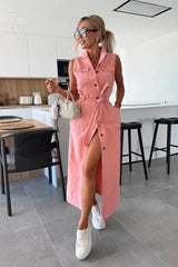 Isabelle - Maxi Denim Dress