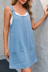 Marlowe - Casual Denim Pocket Dress