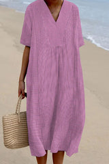 Women's Geometric Line Pattern Art Print Flowy Dress