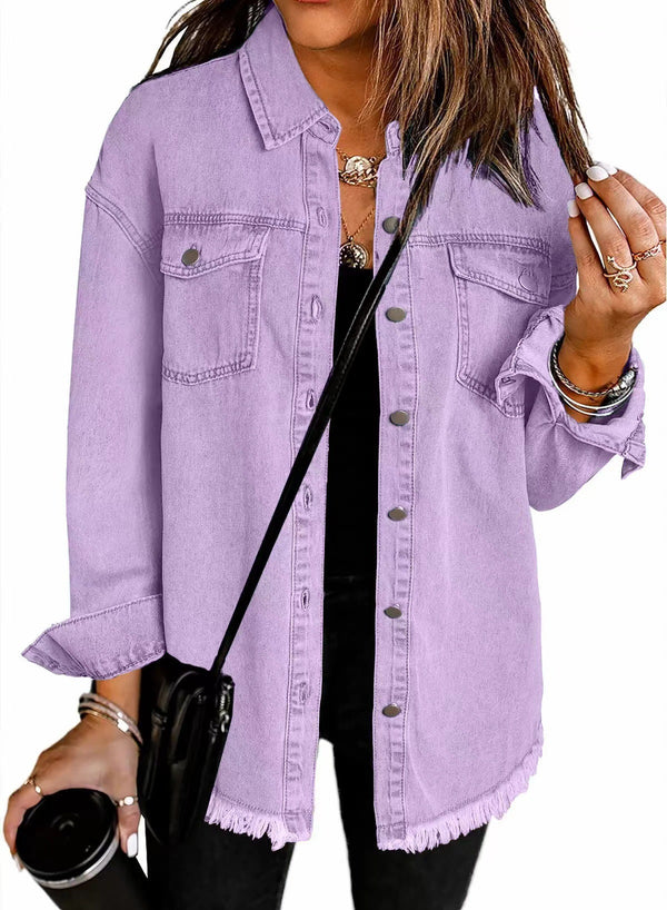 Purple - Classic Everyday Denim Jacket