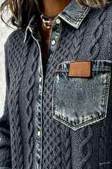 Darian – Knit Denim Fusion Shirt