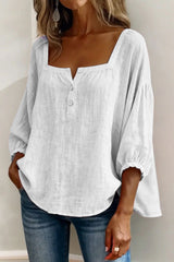 Liora – Effortless Linen Button Blouse