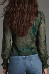 Selora – Sheer Lace Detail Blouse