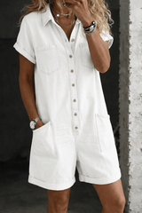 Marlowe - Casual Denim Utility Romper
