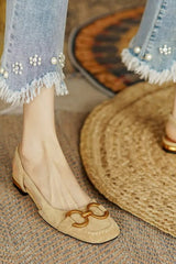 Marina - Chain Detail Slingback Flats