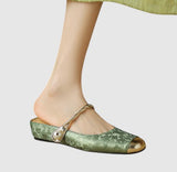 Marcella-Embellished Mary Jane Heels