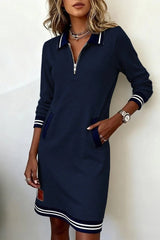 Marvella – Sporty Chic Zip Dress