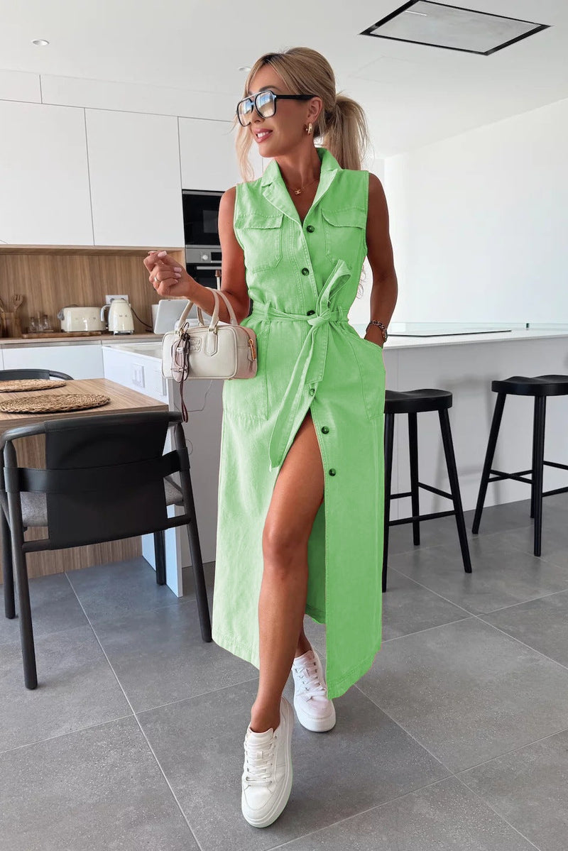 Isabelle - Maxi Denim Dress