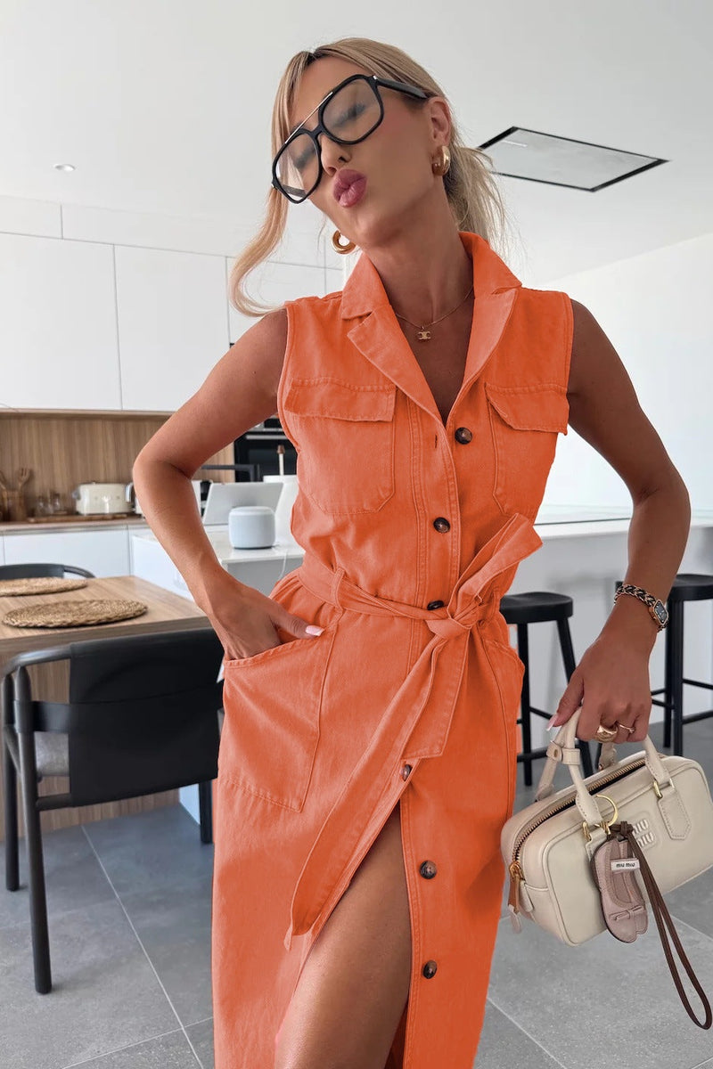 Isabelle - Maxi Denim Dress