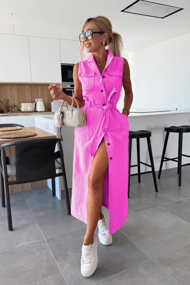Isabelle - Maxi Denim Dress