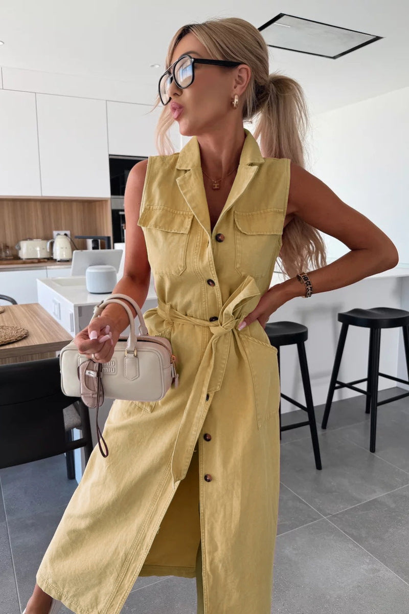 Isabelle - Maxi Denim Dress