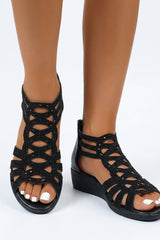 Elowira – Elegant Crystal Wedge Sandals