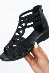 Elowira – Elegant Crystal Wedge Sandals