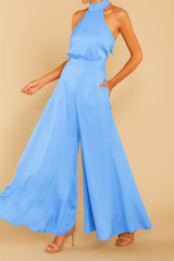 The Luxe Motion – Halter Satin Jumpsuit