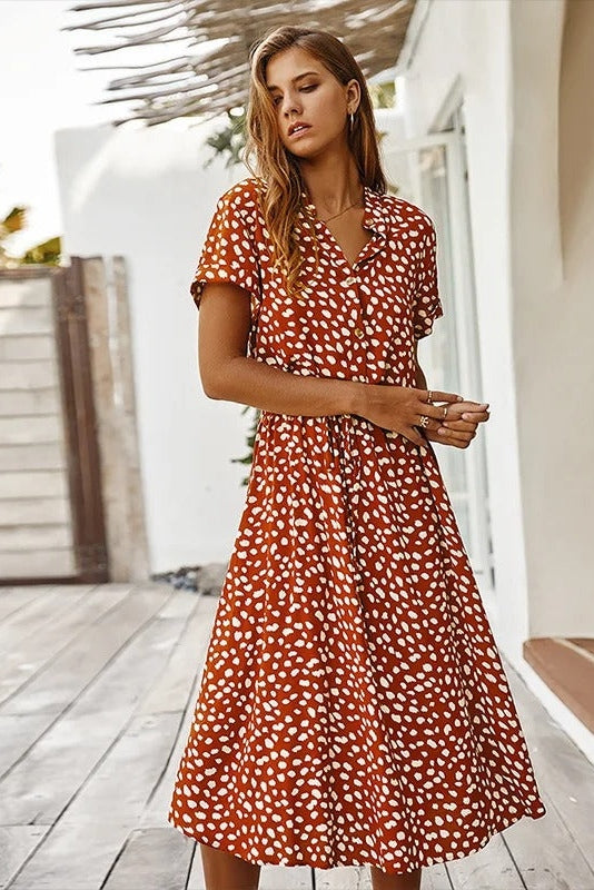 Madelina - Elegant Multi-Colour Dress