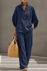 Liora – Relaxed Cotton Linen Two-Piece Set