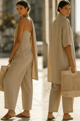 Liora – Relaxed Linen-Style Three-Piece Set