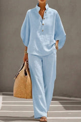 Liora – Relaxed Cotton Linen Two-Piece Set