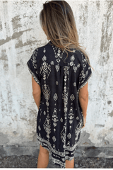Norella - Bohemian Printed Shirt Dress
